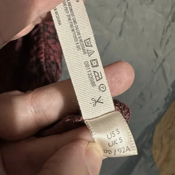 Free People / Day to Night Convertible Ruched Slip Snake Dress S - Picture 6 of 6